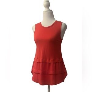 🌺 🌸SASSY LOFT Sleeveless Tops w/Flowy Tiered Ruffle Hem Size S